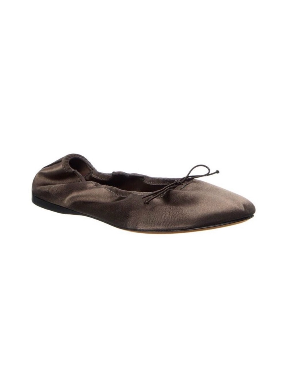 The Row Awar Women's Grey Silk Ballet Flat